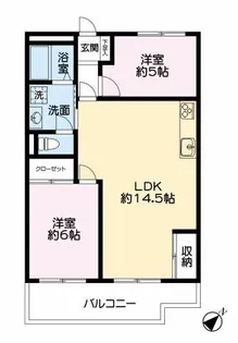 サンオーレ川口【303号室】の間取り