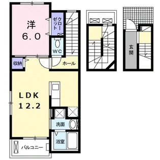 ダングラッツェ【0304号室】の間取り