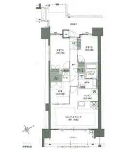 ソシオ入船【0905号室】の間取り