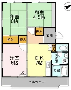 川口東マンション【0203号室】の間取り