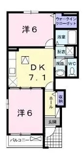 ライツ シュティルB【101号室】の間取り