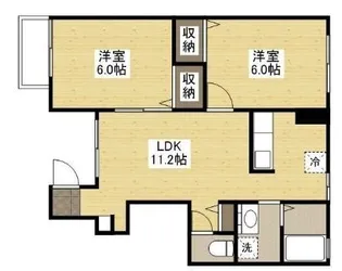 パステルK【0102号室】の間取り