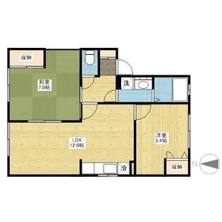 ローズパーク曙A【0202号室】の間取り