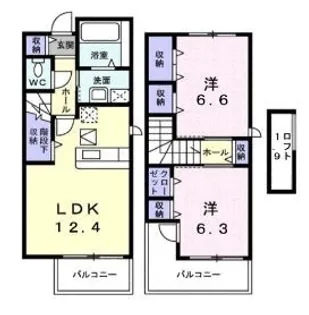 メゾンブローテ【0101号室】の間取り