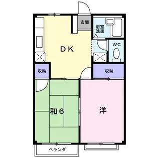 エルディム白馬【0202号室】の間取り