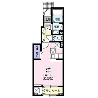 グッドラック【0101号室】の間取り
