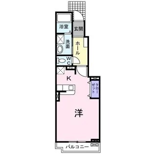 プロシャンドゥミールB【0102号室】の間取り