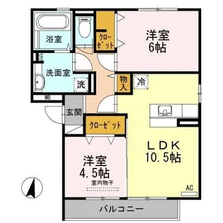 サニーレジデンス【0305号室】の間取り