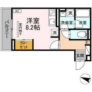 西町SUZUKAZE【0102号室】の間取り
