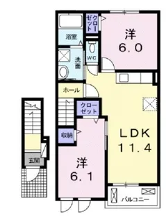 グレイス ガーデン【0204号室】の間取り