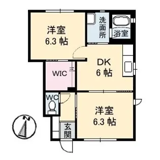 スターライト B棟【0102号室】の間取り