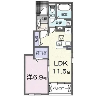 アストピア千田【0101号室】の間取り