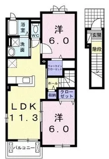 クレアール【0205号室】の間取り