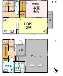 クレールコート【0101号室】の間取り