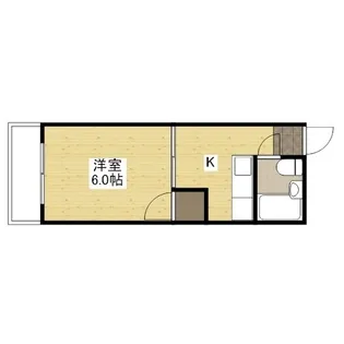 マンションMIWA【0203号室】の間取り