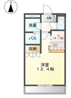 アコードパレス【0105号室】の間取り