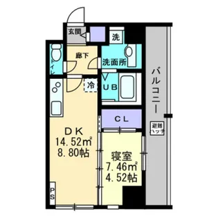 ALOFT【01003号室】の間取り