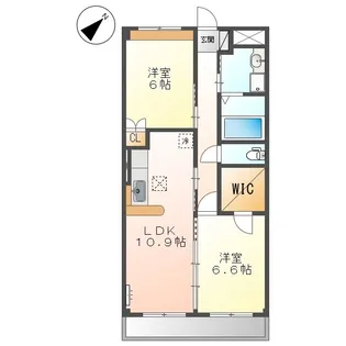 ニコ泉【0105号室】の間取り