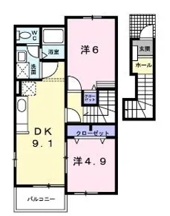 ビアンコ ネロA【0203号室】の間取り