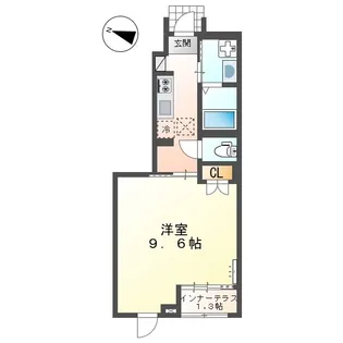 オキグレイス【0103号室】の間取り