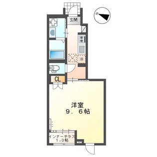 オキグレイス【0105号室】の間取り