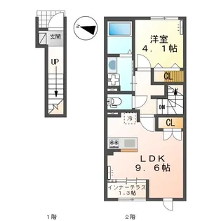 オキグレイス【0202号室】の間取り