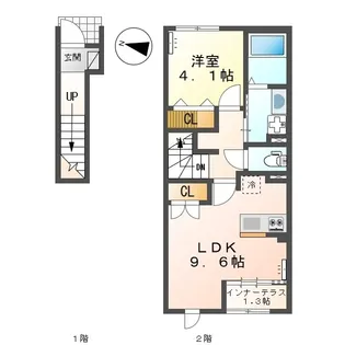 オキグレイス【0203号室】の間取り