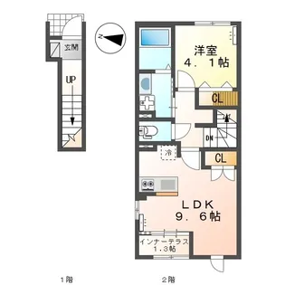 オキグレイス【0205号室】の間取り