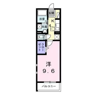 シャロル東福山【0108号室】の間取り