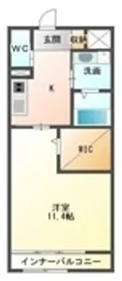 ライジングミナミ【0202号室】の間取り