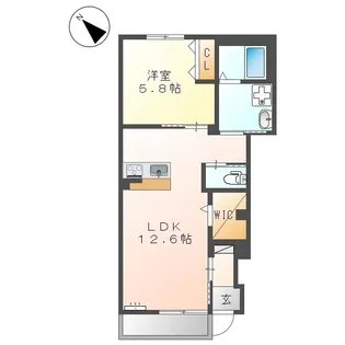 ライジングムサシ【0103号室】の間取り