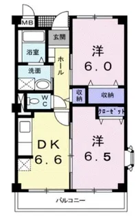 ニューマリッチ東深津【0301号室】の間取り
