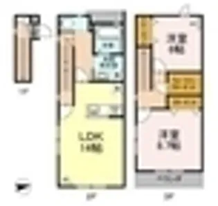 HERCULE B棟【0202号室】の間取り