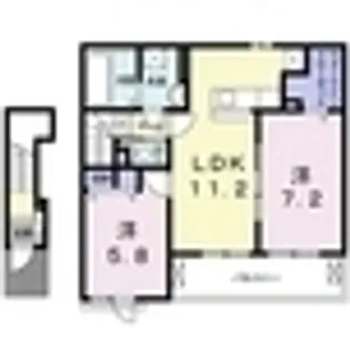 アルデーアⅡ【0204号室】の間取り