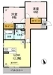 ポートサイドヴィラ Ⅱ【0303号室】の間取り