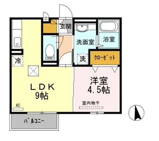 ヴィオラ【203号室】の間取り