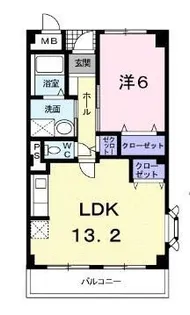 ニューマリッチ東深津【0101号室】の間取り