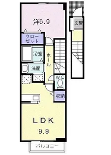 モンドミュール【0203号室】の間取り
