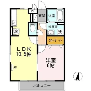 リヴィエール野上【0203号室】の間取り