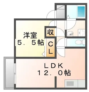 グランディール【0202号室】の間取り