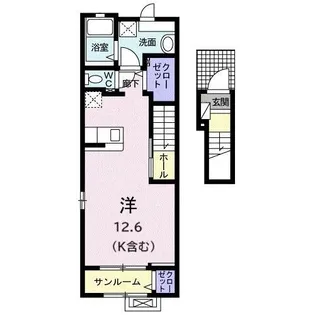 グッドラック【0203号室】の間取り