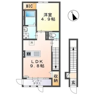 ペーシュ アーブル【0201号室】の間取り