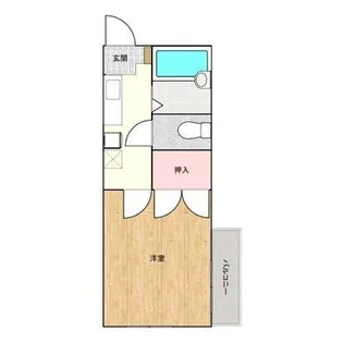 コーポフタバ【0101号室】の間取り