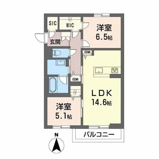 グランスト【0201号室】の間取り