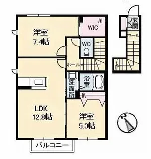 サンシャイン東川口 A棟【0203号室】の間取り