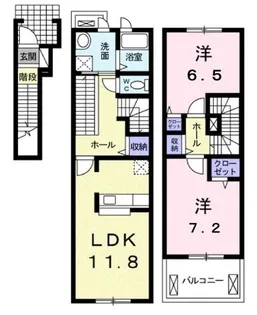 フリーディア【0202号室】の間取り
