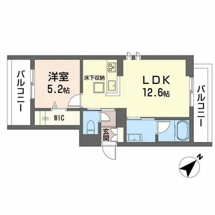 プティ サーブル【0101号室】の間取り