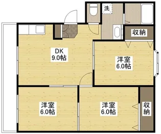リバーコートカドヤ【0303号室】の間取り
