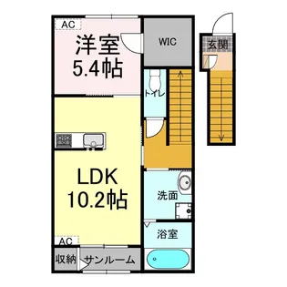 メルヴェイユ B【0201号室】の間取り