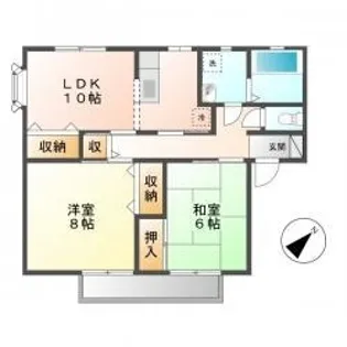 ウィンディア新涯 B【0201号室】の間取り